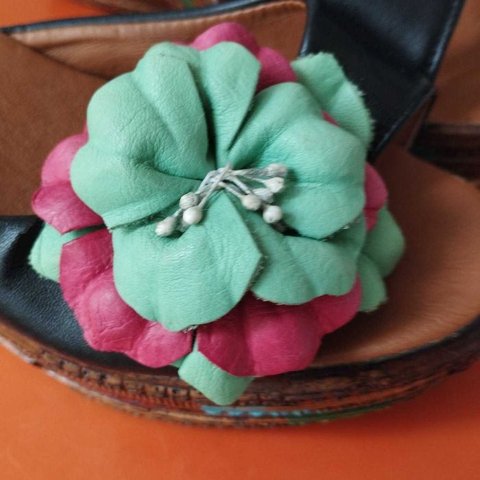 дамски чехли естествена кожа 40 номер, размер