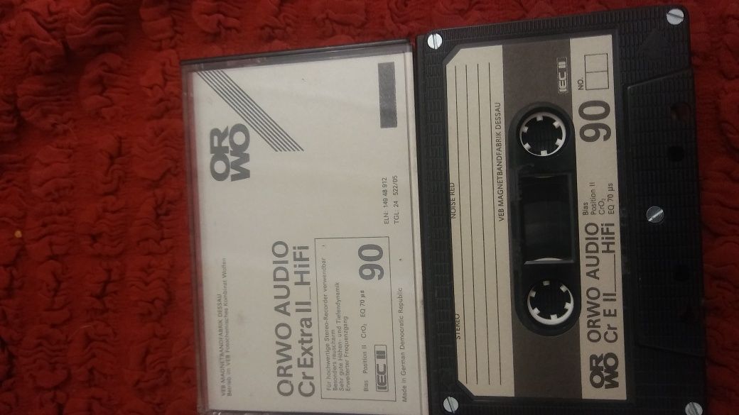 Кассеты 2007. Аудиокассеты ORWO. Кассета ORWO Digital Reinigungskassette DKR.