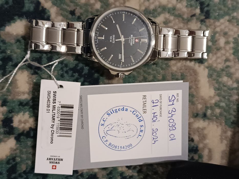 Ceas de mana Swiss Military, nou.