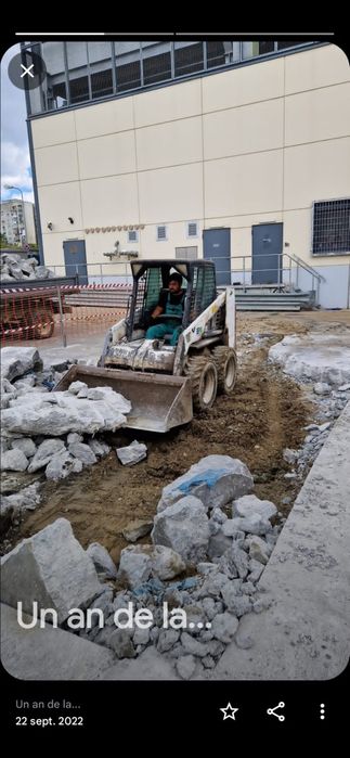 Bobcat de inchiriat nisip pietriș moloz