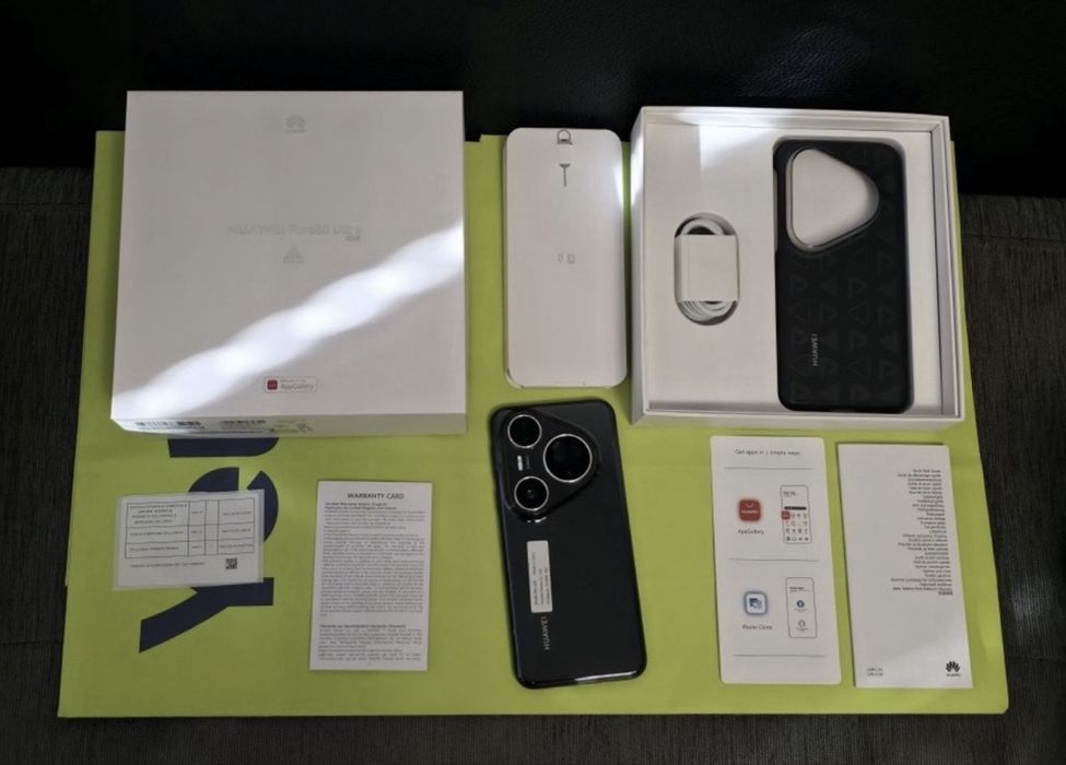 КАТО НОВ 512GB Huawei Pura 80 ULTRA Yettel Гаранция 2028 GOLDEN BLACK