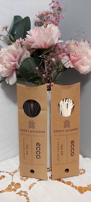 Шнурки Ecco белые,серые,Шнурки для Кроссовок