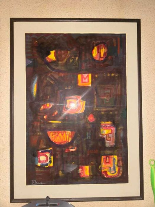 Картина "Нощни цветя" - Румен Читов -1989г.