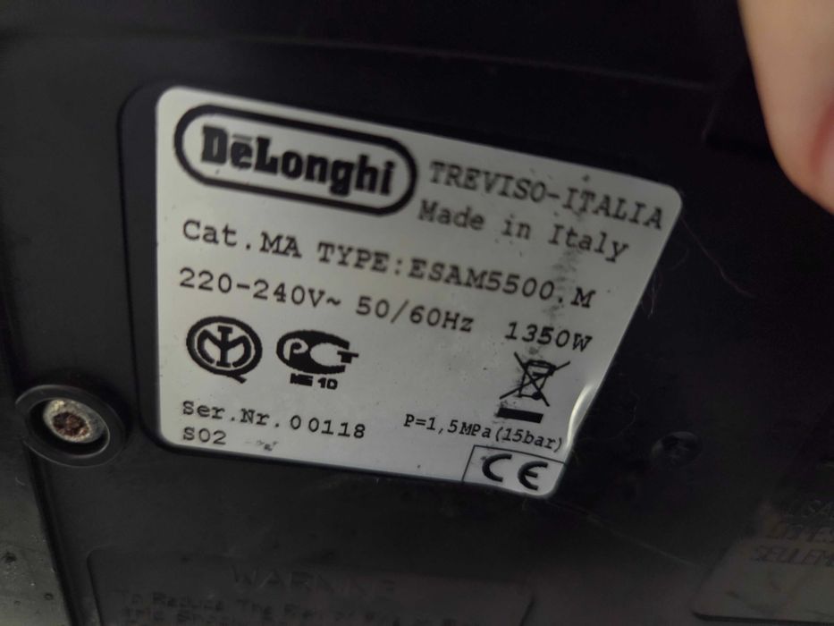 Espressor Automat CU DEFECT DeLonghi ESAM5500.M Perfecta Cafea Boabe