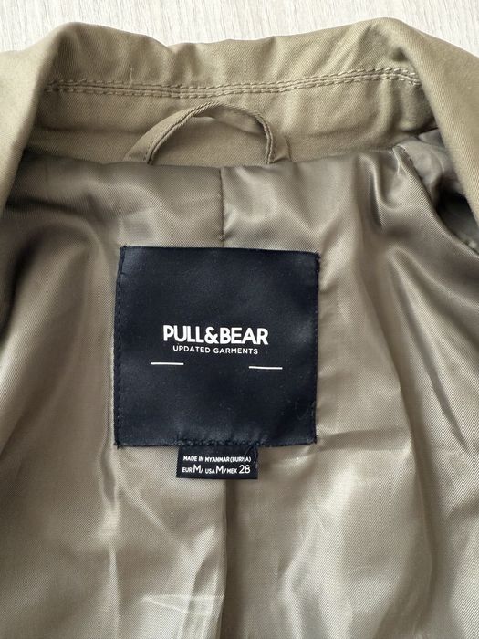 Тренч Pull&bear, цвет хаки