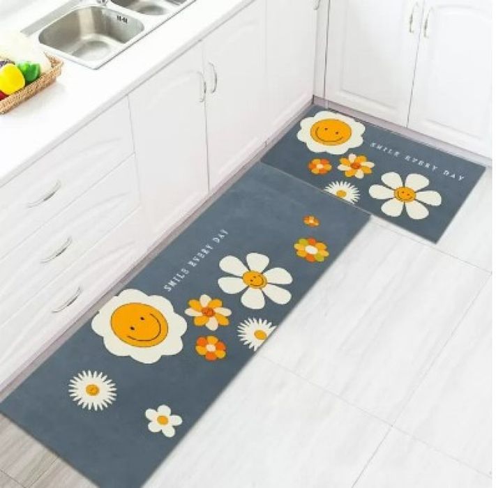 Комплект водоустойчиви противоплъзгащи постелки за кухня