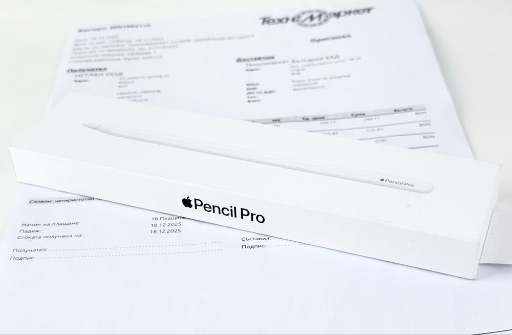 НОВ! Apple Pencil PRO 2г. Гаранция!
