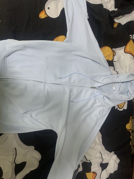 Голубая кофта зип-худи