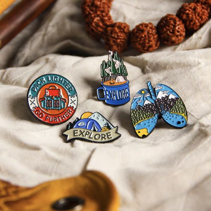 Значки гор брошь для подарка,