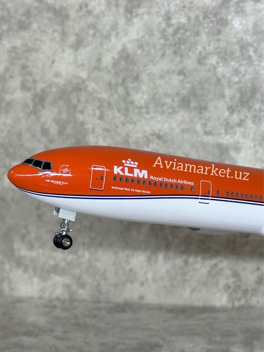 Самолет модель BOEING-777 KLM с LED подсветкой (шикарный подарок)