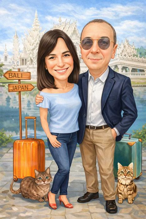 Персонализиран подарък Карикатура / Шарж по снимка Оригинален подарък