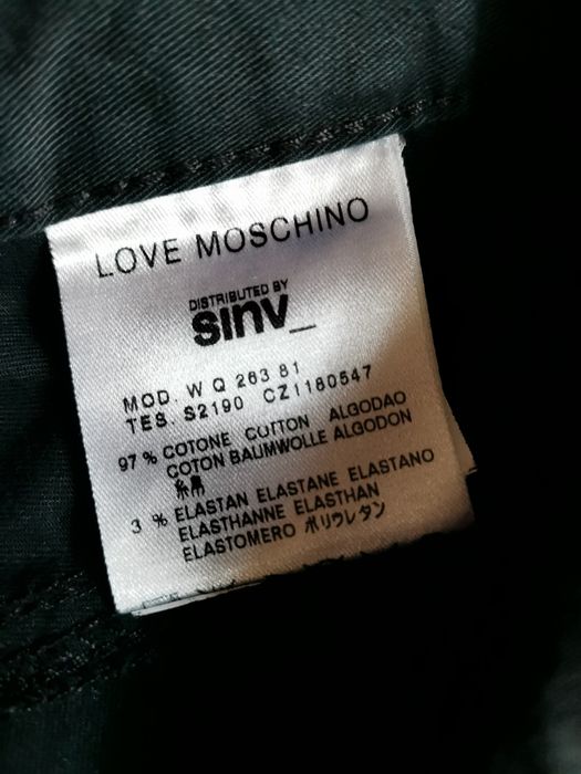 Love Moschino панталон черен деним размер 30