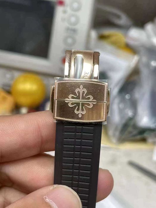 patek philippe aquanaut златисто/кафяво