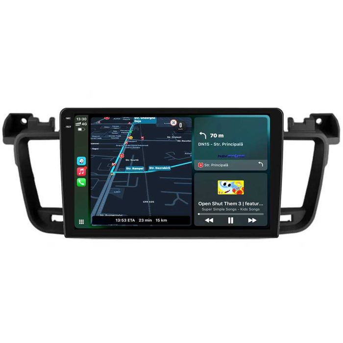 Navigatie Dedicata Android Peugeot 508, 9 Inch, Bluetooth, Carplay