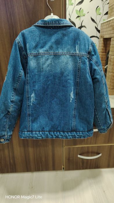 Geacă denim îmblănită 9-10 anisori