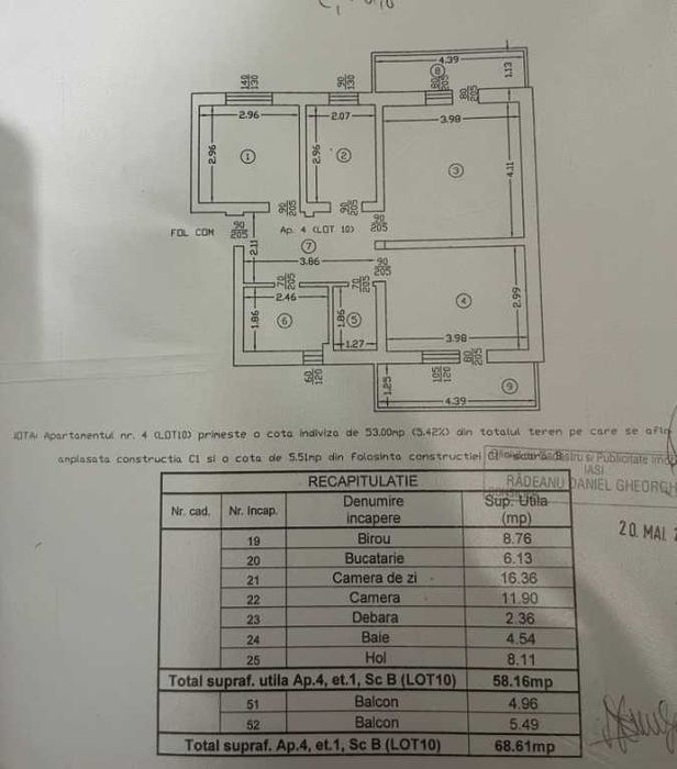 Apartament – Valea Lupului - Vedere 3