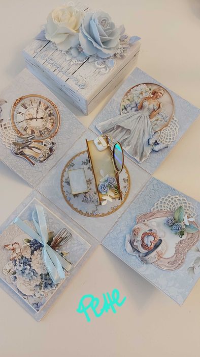 Ръчна експлодираща кутия за сватба, юбилей, бал, рожден ден