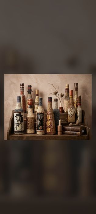 Бутылки для интерьера
