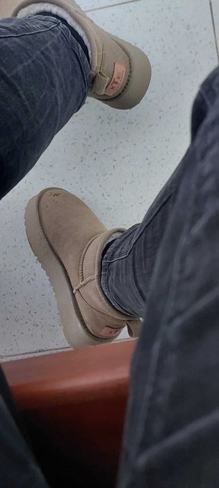 Сапоги с высокой подошевой