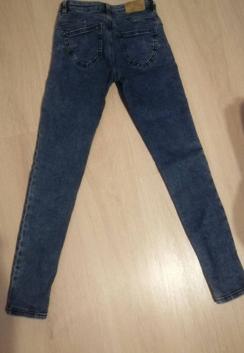 Blugi damă, skinny, talie medie, denim albastru, mărimea 34