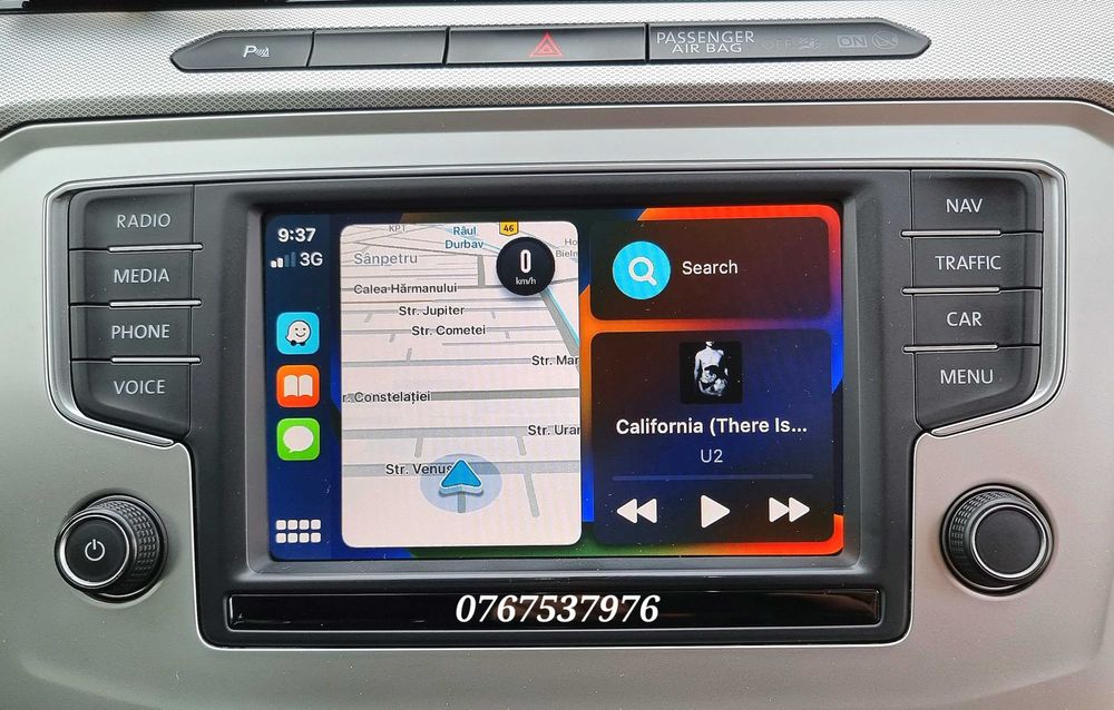 AppConnect Waze Apple CarPlay/Android Auto Volkswagen Golf 7,Passat B8