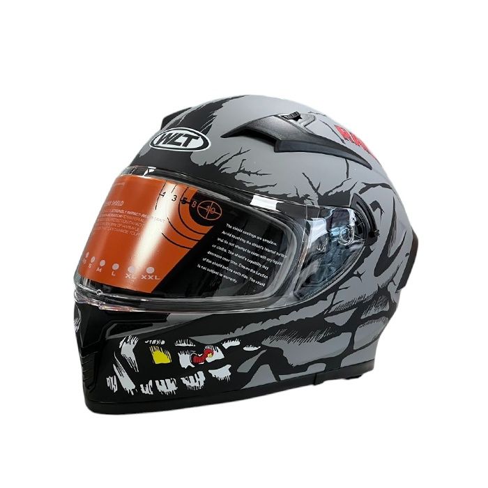 Каска за мотор 108 - Matt Grey 2