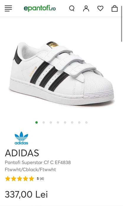 Adidasi Superstar-marimea 28-29,inter18,5cm,piele,ca Geox,Salomon