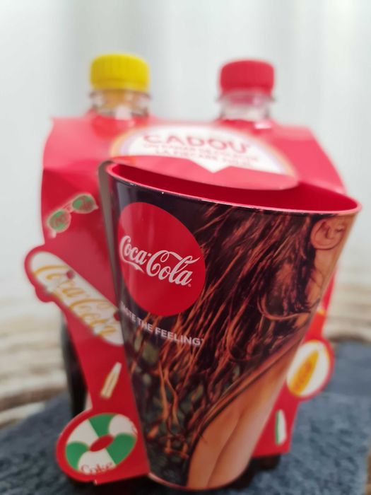 Set Coca Cola (Original+Lime) + pahar Ediția de Vară 2018