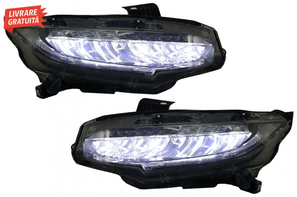 Faruri Full LED HONDA Civic Mk10 FC/FK (2016-Up) Sedan & Hatchback Sem
