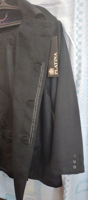 Мужская куртка сюртук турецкий кашемир тёмно синего цвета 60-62