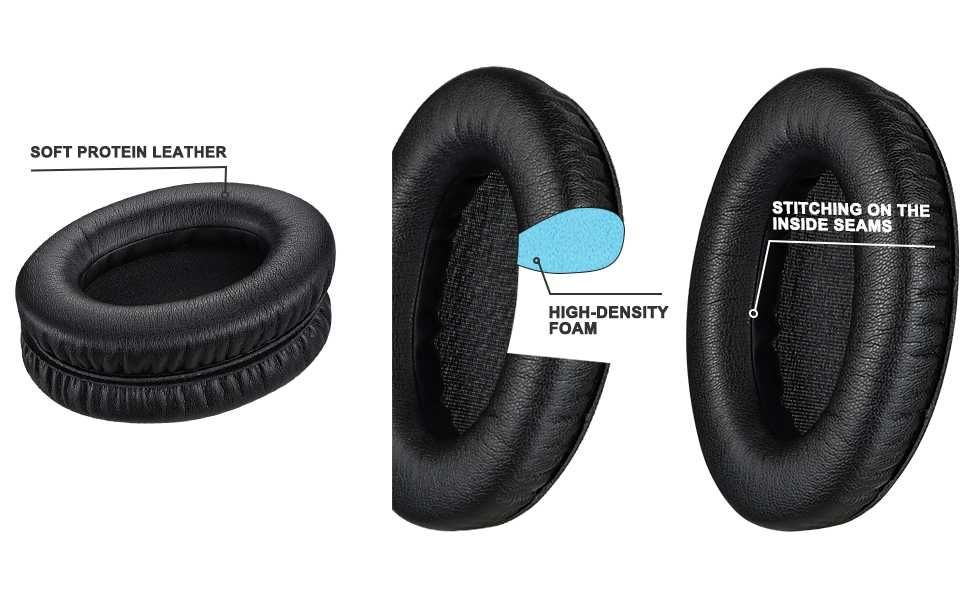 Set 2 bureti pentru casti Sennheiser HD180 HD200 Pro HD201 HD201S HD206 HD418 HD419 HD421 HD428 HD429 HD438 HD439 HD448 HD449 HD451 HD461 HD471