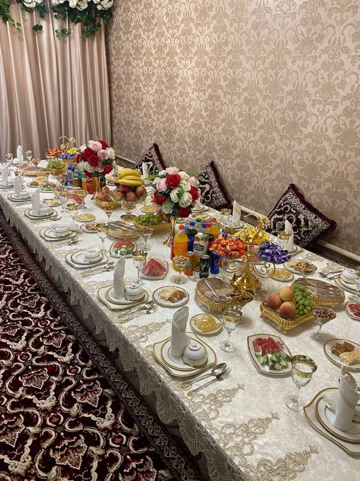 Prokat yoki Arenda Stol Stul Idish-tovoq Naves Xontaxta Samovar prakat