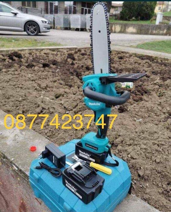 Безчеткова акумулаторна резачка Makita 24V 25см. шина