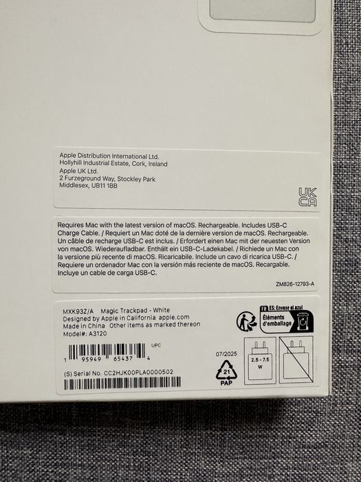 Apple magic trackpad