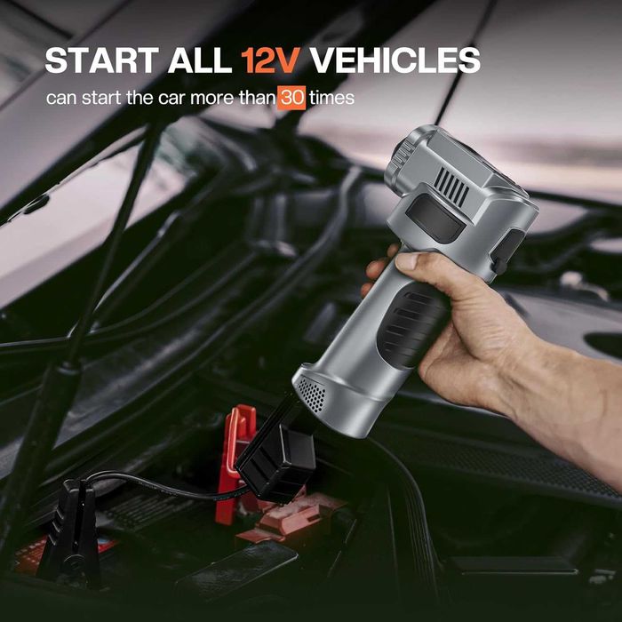 Акумулаторна помпа за гуми, компресор, 4000A стартер 150 PSI за автомо