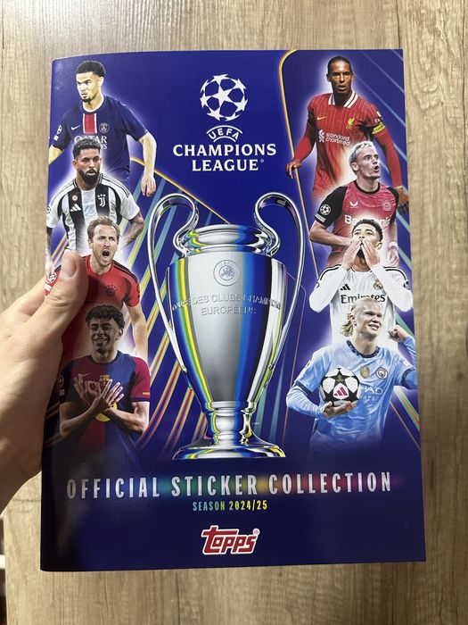 Альбом Лига Чемпионов 2024/2025 Topps (альбом заполнен на 40%)