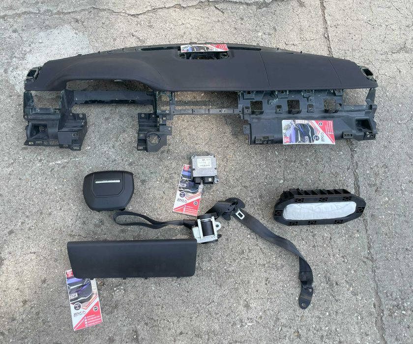 Evoque - plansa de bord - kit airbag volan pasager genunchi - centuri