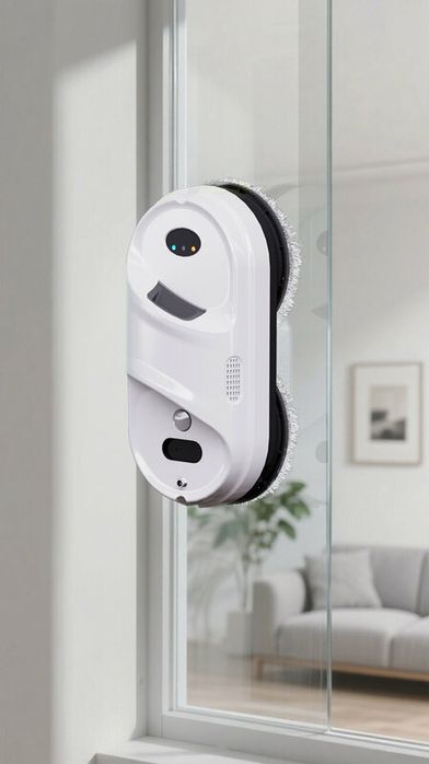 Робот-мойщик окон , функция распыления, 18 салфеток, страховочный трос