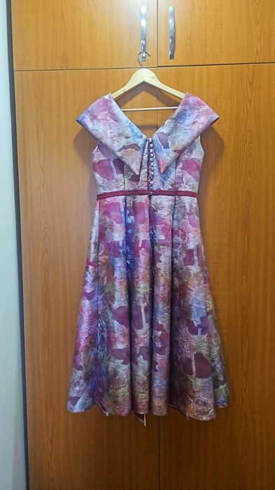 Rochie Style UP - facuta pe comanda - matase si organza - UNICAT