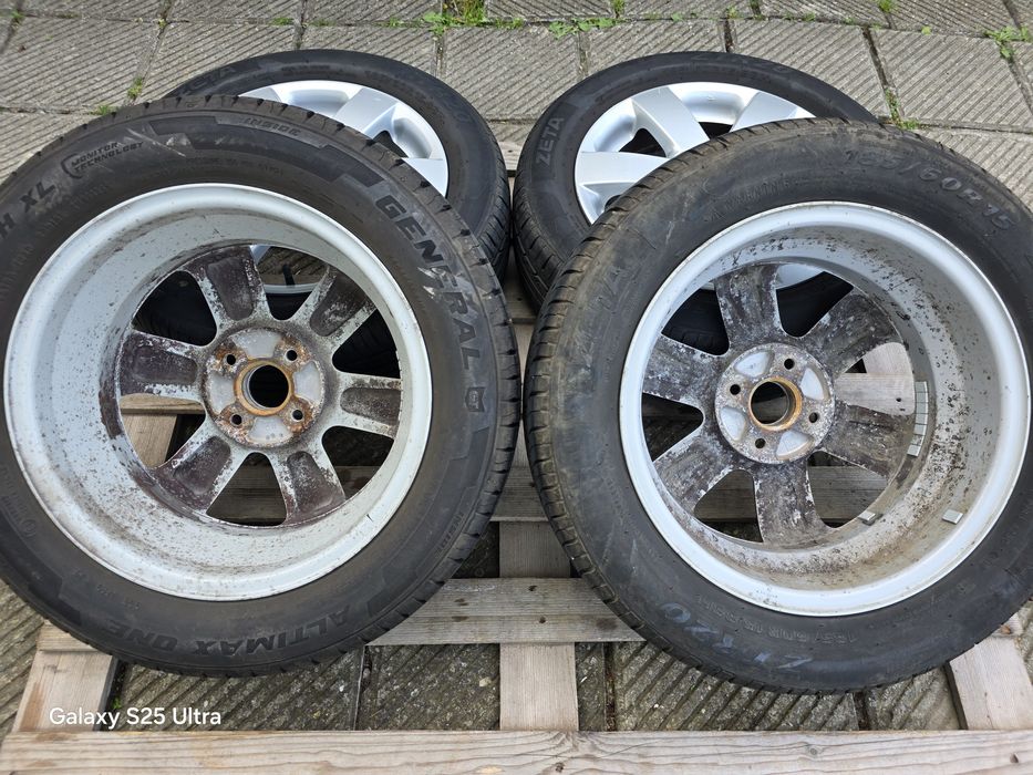 Лети джанти 15ки 4х100 Suzuki + летни гуми 185/60/15