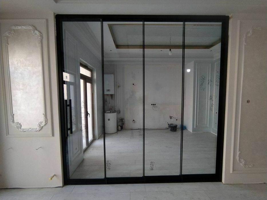 Стеклянные раздвижные системы | Двери купе | Surma Loft Eshik