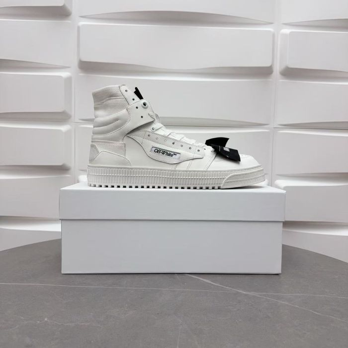 Off-White 3.0 Off Court High-Top Sneakers – White/Black Tag