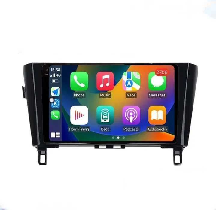 1-8GB Navigatie cu Android NISSAN QASHQAI J11 WiFI Bluetooth CARPLAY