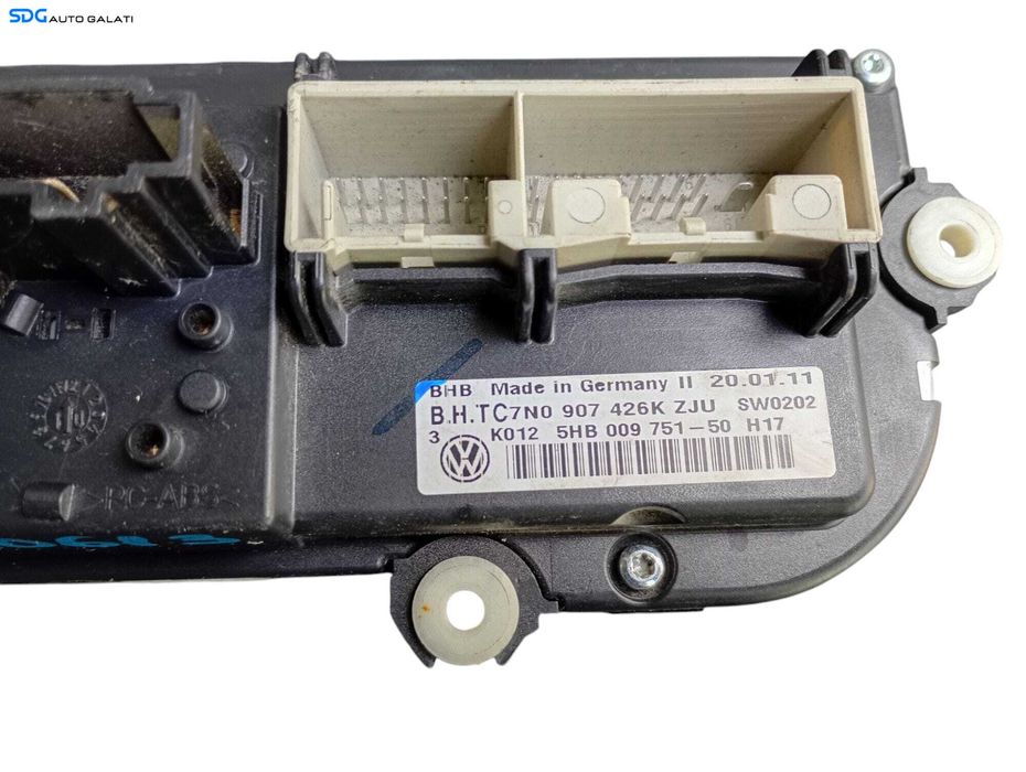 Panou Modul Unitate Comanda AC Aer Conditionat Clima Climatic Volkswagen Passat CC 2008 - 2012 Cod 7N0907426K 5HB009751 [LC0613]