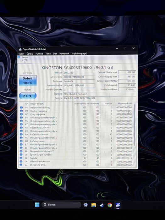 Продам SSD KINGSTON A400, 960gb