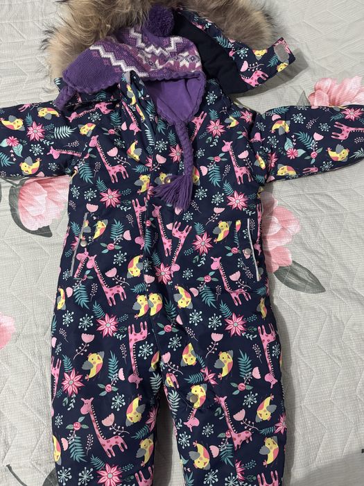 Зимни комбез для девочек от 2 до 4 лет 98 см