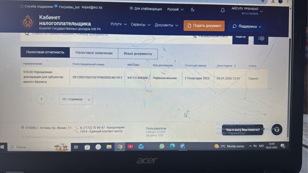 Ип отчёт тапсырамын! Арзан