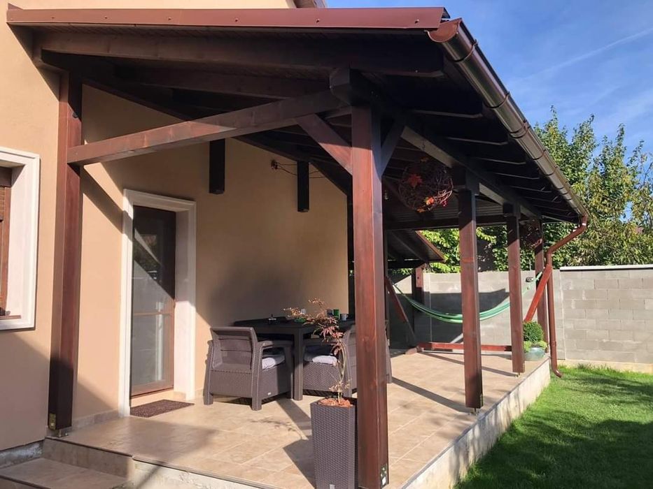 Дървени навеси барбекюта и беседки