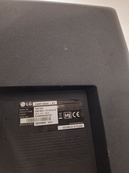 Телавизор/монитор LG 29"