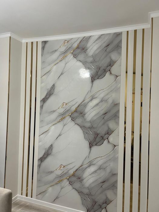 поклейка обоев, ламинат, бамбук